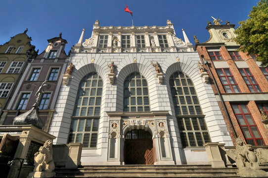 The Artus Court, formerly also Junkerhof   in the centre of Gdańsk, Poland at Długi Targ 