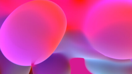 bright colorful pink slight mild elements - abstract 3D rendering