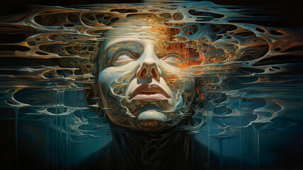 the image of the study and knowledge of the human self, self-knowledge and inner world. Generative AI