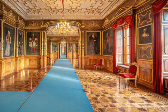 Ancestral Portrait Gallery at Schwerin Castle Interior - Schwerin, Germany