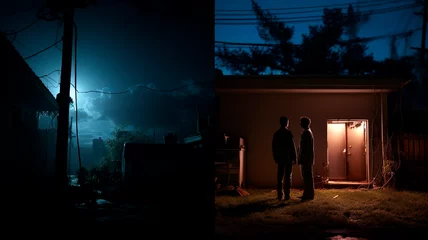 Foto op Canvas images showing power crisis, power outage, power problems, Generative AI © Юрий Маслов
