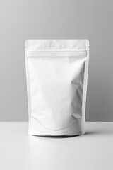 Packaging Bag Mockup White with shades white background, AI Generated