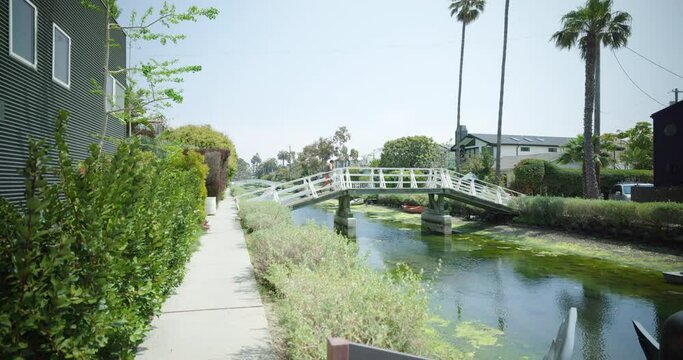 Bridges across the Venice Canals, Los Angeles, USA