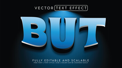 3D Text Effect _Fully Editable and Scalable Vector (But)