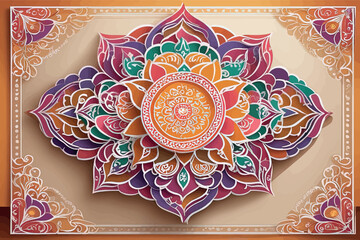 vector illustration of mandala. vector illustration of mandala. mandala art design for indian festival, illustration