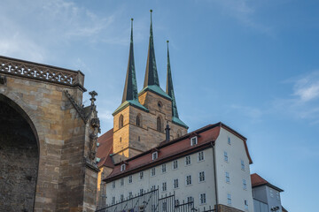 Fototapeta na wymiar St. Severus Church - Erfurt, Germany