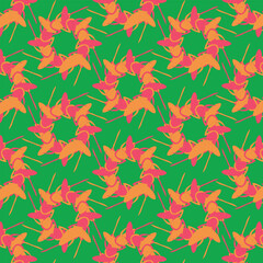 seamless background with flowers