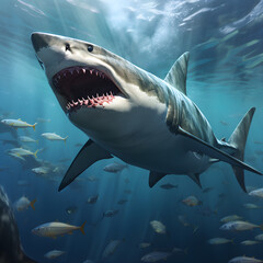great white shark (ai generated)	