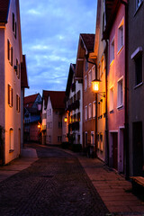 Fototapeta na wymiar street in the old town of füssen