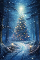 Xmas Tree Decorations to Illuminate Your Christmas, AI Generated