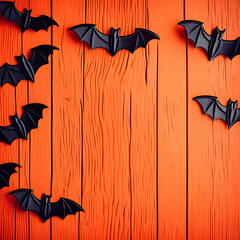 Decorative helloween background with bats