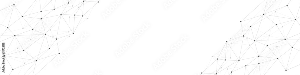 Poster Abstract geometric background. Plexus mesh backdrop. Vector