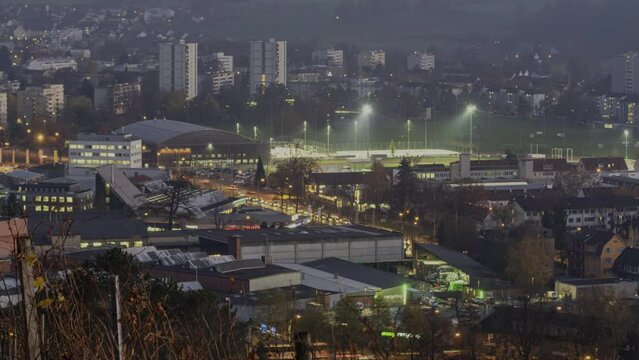 Winterthur beim Eindunkeln 2