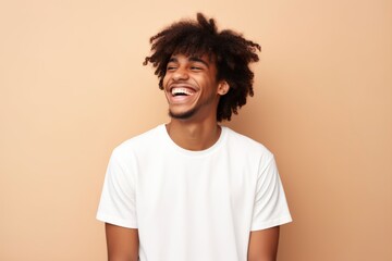 Happy African American Teen with Mobile Apps