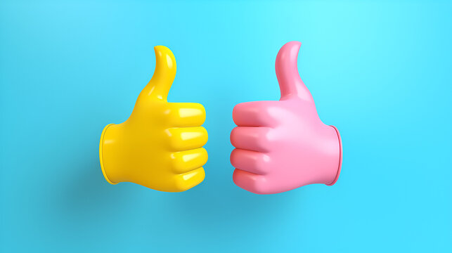 Thumbs up for positivity!