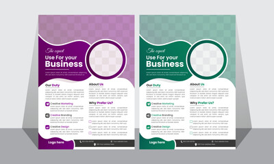 Professional creative   business flyer design template