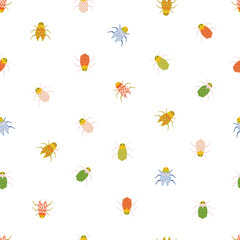 beetle seamless pattern