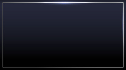 Abstract with frame lighting effect on dark background.