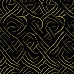 Patterned background low contrast dark mode seamless pattern, AI Generated