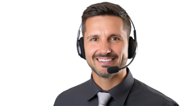 Call center operator - Powered by Adobe