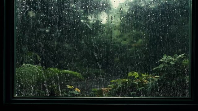 rain drops on the window