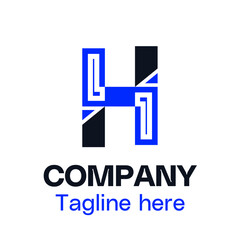 h letter logodesign for company
