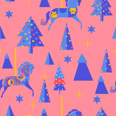 xmas seamless pattern