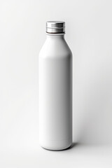 Water Botel Mockup White with shades white background, AI Generated