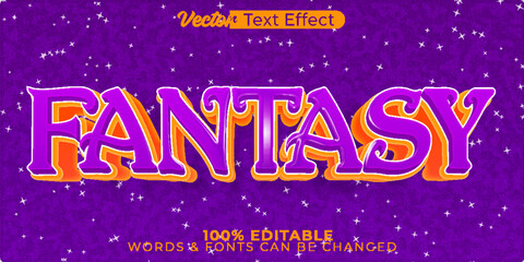 Fantasy Vector Text Effect Editable Alphabet Dream Fairy Magical