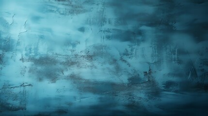 A light blue and cyan plaster wall texture, rough and old. Generative AI. 