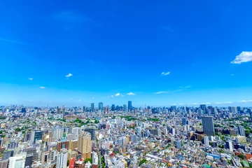 Fotobehang 東京風景　都心全景　2023 © oka