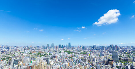 東京風景　都心全景　2023