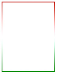 Green and Red Border Letter Template