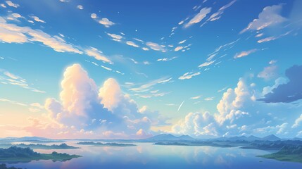 Fantastic and Exotic Allen Planet's Environment: The Floating Island in the Clouds Sea. Video Game's Digital CG Artwork, Concept Illustration, Realistic Cartoon Style Background.Generative AI
- 651759129