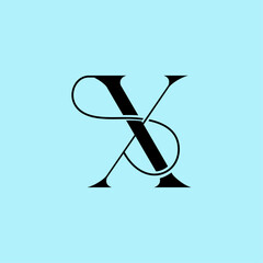 letter X logo design template. luxury logo