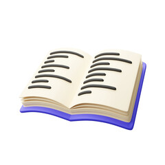 Book 3d illustration
