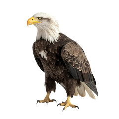 Obraz premium american bald eagle isolated on transparent background