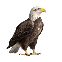 Obraz premium american bald eagle isolated on transparent background