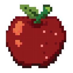 Fototapeta premium apple fruit pixel art