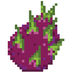 dragon fruit pixel art