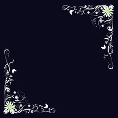 Illustration vector graphic of  hand drawn floral leaf element set