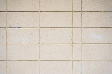 コンクリート ブロックの壁／パターン背景素材