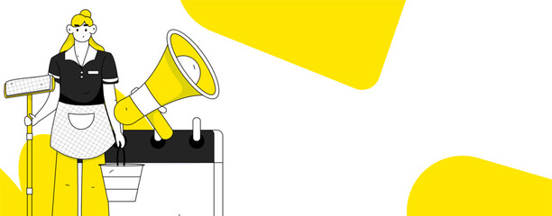 Business work characters flat vector concept operation hand drawn illustration