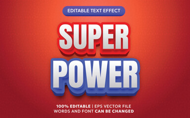 Super Power 3D Editable Text Effect Style