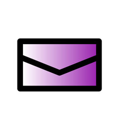 Purple Email Vector Icon