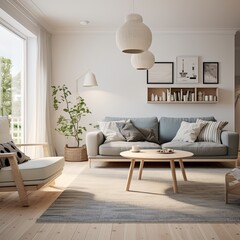 contemporary home interior design concept beautiful living room design in natural color scheme with bright and clean cosy comfort house beautiful design background