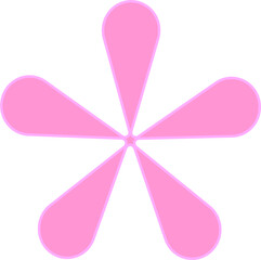 Flowers and stars for decoration, gift wrapping paper, card 