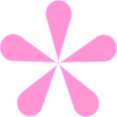 Flowers and stars for decoration, gift wrapping paper, card 