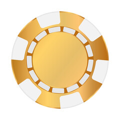 gold casino chip vector png