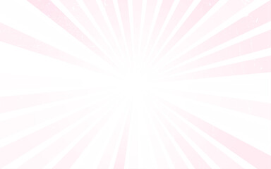 Sunburst background. Vector sunburst pink white romantic concentric beams pattern. Radial rays abstract vector texture.